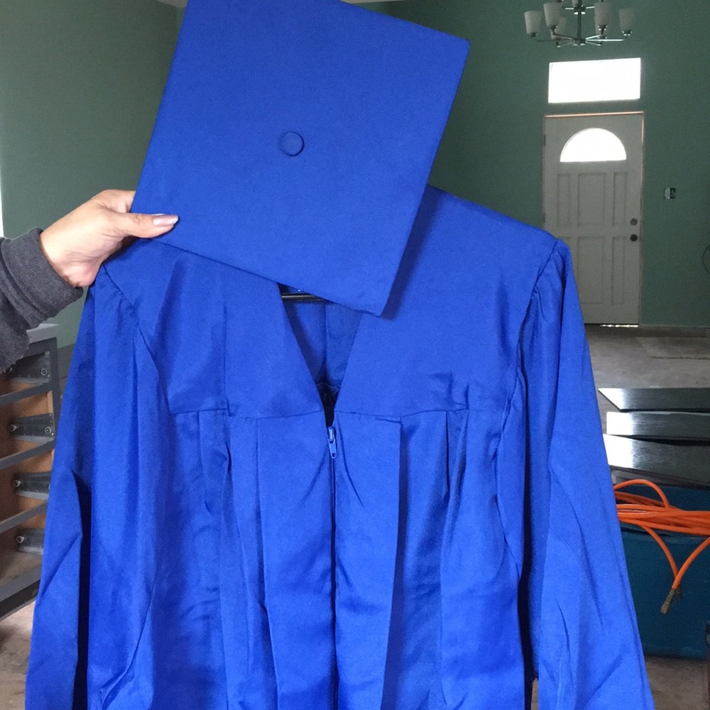 Royal Blue Cap and Gown